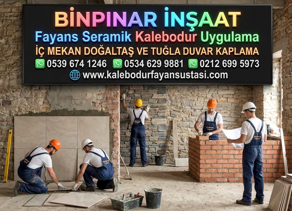 İÇ MEKAN DOĞALTAŞ VE TUĞLA DUVAR KAPLAMA